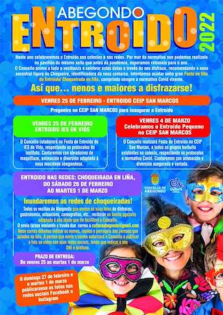 Fechas, información, programa, cartel, imágenes, mapa y ubicación de Entroido  en  Abegondo