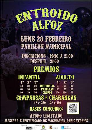 Fechas, información, programa, cartel, imágenes, mapa y ubicación de Entroido  en  Alfoz
