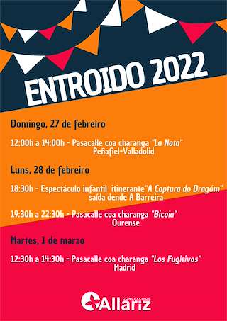 Fechas, información, programa, cartel, imágenes, mapa y ubicación de Entroido  en  Allariz