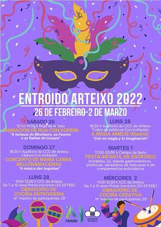 Fechas, información, programa, cartel, imágenes, mapa y ubicación de Entroido  en  Arteixo