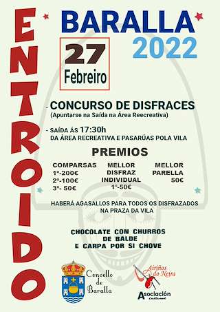 Fechas, información, programa, cartel, imágenes, mapa y ubicación de Entroido  en  Baralla