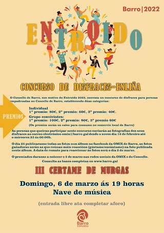 Fechas, información, programa, cartel, imágenes, mapa y ubicación de Entroido  en  Barro