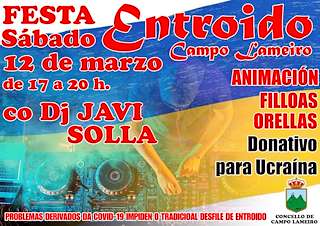 Fechas, información, programa, cartel, imágenes, mapa y ubicación de Entroido  en  Campo Lameiro