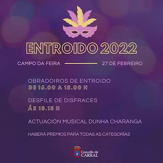Fechas, información, programa, cartel, imágenes, mapa y ubicación de Entroido  en  Carral