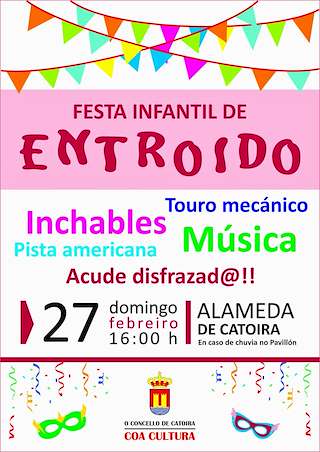 Fechas, información, programa, cartel, imágenes, mapa y ubicación de Entroido  en  Catoira