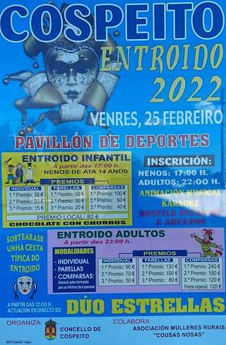 Fechas, información, programa, cartel, imágenes, mapa y ubicación de Entroido  en  Cospeito