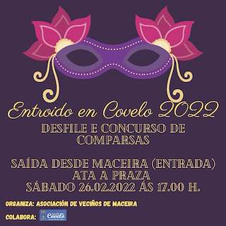 Fechas, información, programa, cartel, imágenes, mapa y ubicación de Entroido  en  Covelo