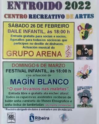 Fechas, información, programa, cartel, imágenes, mapa y ubicación de Entroido de Artes   en  Ribeira