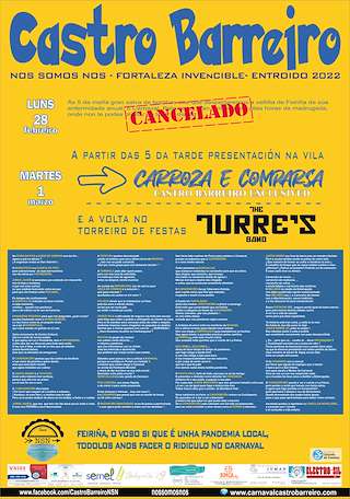 Fechas, información, programa, cartel, imágenes, mapa y ubicación de Entroido de Castro Barreiro  en  Salceda de Caselas