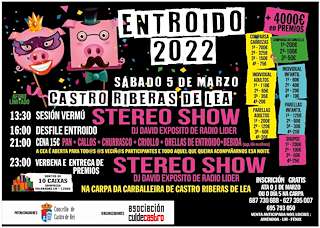 Fechas, información, programa, cartel, imágenes, mapa y ubicación de Entroido de Castro Ribeiras de Lea   en  Castro de Rei