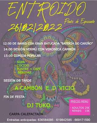 Fechas, información, programa, cartel, imágenes, mapa y ubicación de Entroido de Espasante   en  Ortigueira