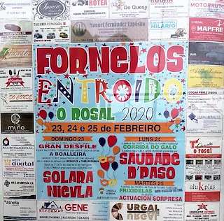 Fechas, información, programa, cartel, imágenes, mapa y ubicación de Entroido de Fornelos  en  O Rosal
