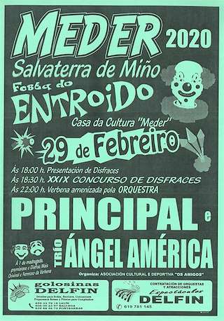 Fechas, información, programa, cartel, imágenes, mapa y ubicación de Entroido de Meder  en  Salvaterra do Miño