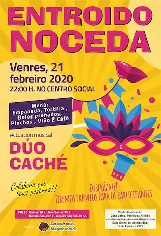 Fechas, información, programa, cartel, imágenes, mapa y ubicación de Entroido de Noceda   en  Lalín