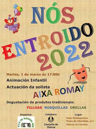 Fechas, información, programa, cartel, imágenes, mapa y ubicación de Entroido de Nós  en  Oleiros