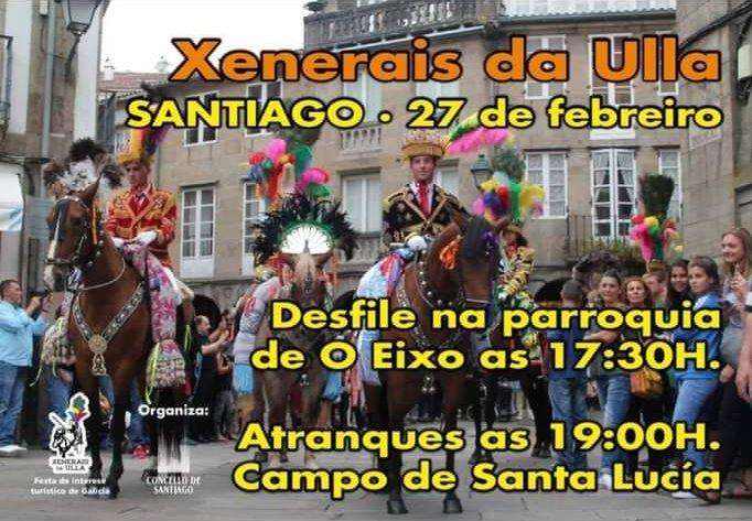 Entroido de O Eixo en Santiago de Compostela