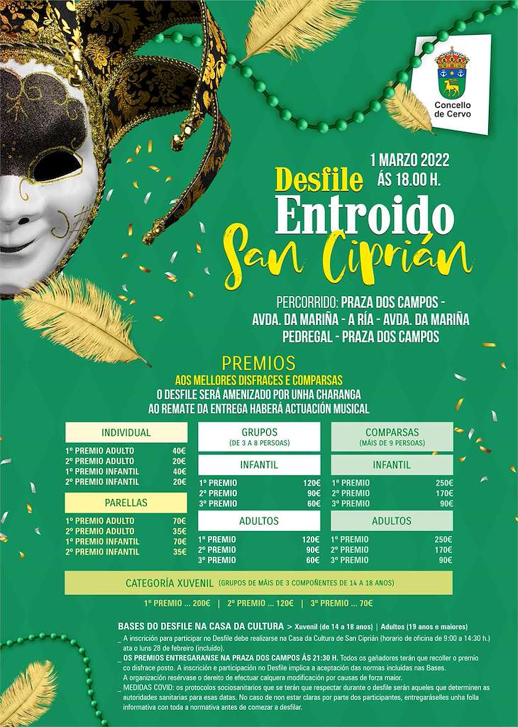 Entroido de San Ciprián en Cervo