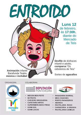 Fechas, información, programa, cartel, imágenes, mapa y ubicación de Entroido de Teis   en  Vigo