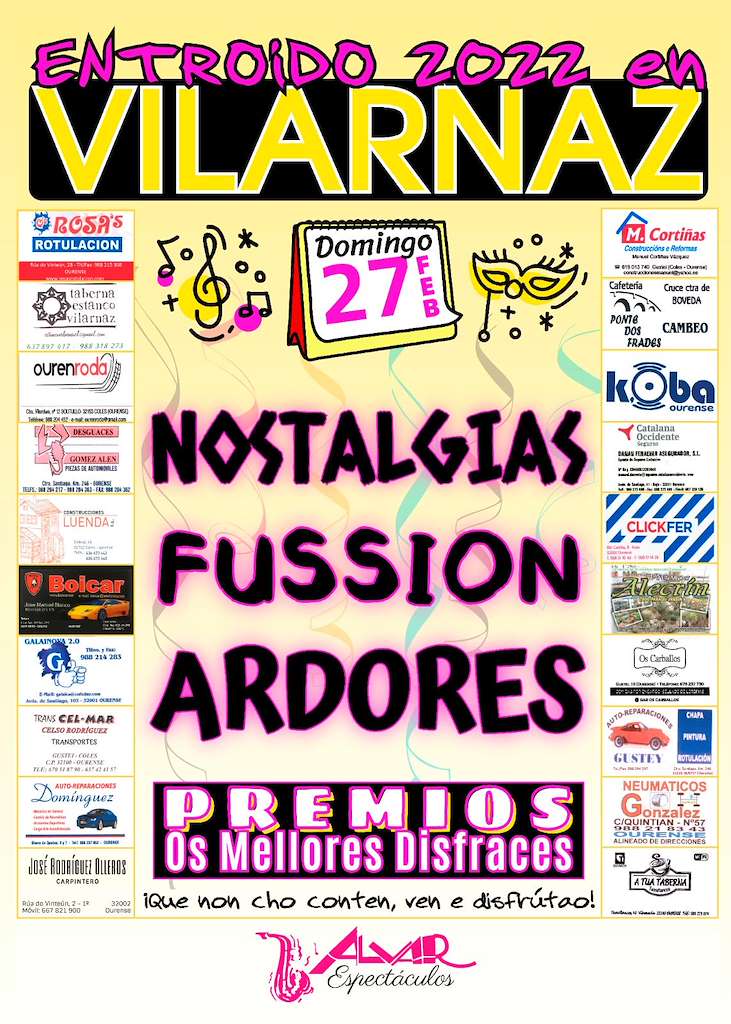Entroido de Vilarnaz en Coles