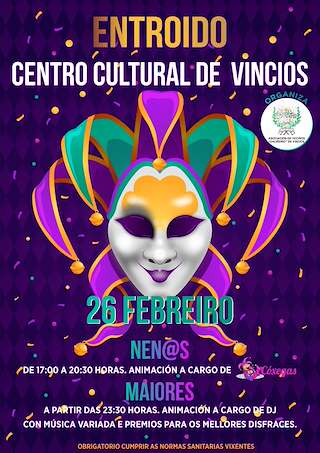 Fechas, información, programa, cartel, imágenes, mapa y ubicación de Entroido de Vincios  en  Gondomar