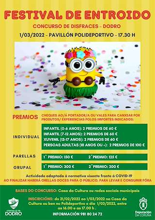 Fechas, información, programa, cartel, imágenes, mapa y ubicación de Entroido  en  Dodro