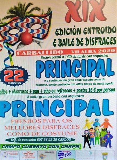 XXI Entroido e Baile de Disfraces de Carballido en Vilalba