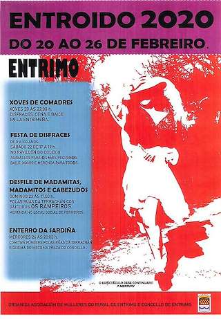 Fechas, información, programa, cartel, imágenes, mapa y ubicación de Entroido  en  Entrimo