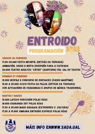 Fechas, información, programa, cartel, imágenes, mapa y ubicación de Entroido - XXXVIII Festa da Filloa  en  Sada