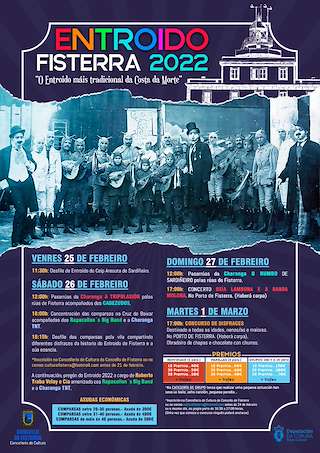 Fechas, información, programa, cartel, imágenes, mapa y ubicación de Entroido  en  Fisterra