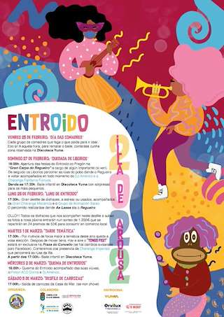 Fechas, información, programa, cartel, imágenes, mapa y ubicación de Entroido  en  Illa de Arousa