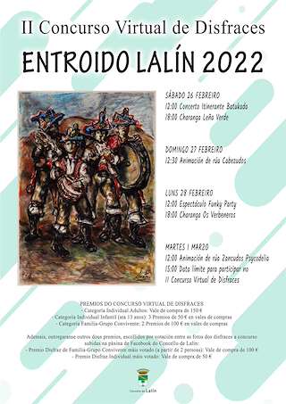Fechas, información, programa, cartel, imágenes, mapa y ubicación de Entroido  en  Lalín