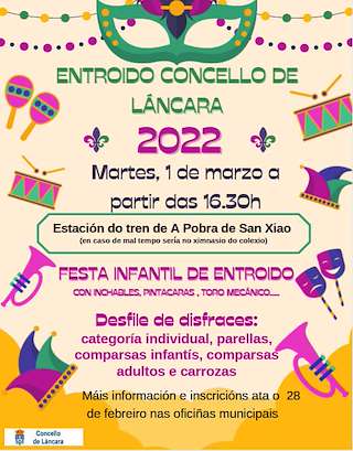Fechas, información, programa, cartel, imágenes, mapa y ubicación de Entroido  en  Láncara