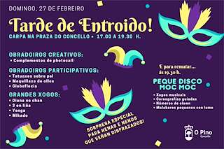 Fechas, información, programa, cartel, imágenes, mapa y ubicación de Entroido  en  O Pino