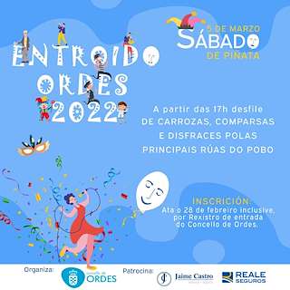 Fechas, información, programa, cartel, imágenes, mapa y ubicación de Entroido  en  Ordes