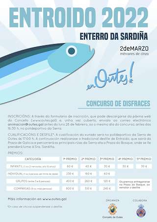 Fechas, información, programa, cartel, imágenes, mapa y ubicación de Entroido  en  Outes