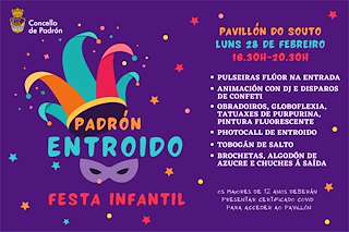 Fechas, información, programa, cartel, imágenes, mapa y ubicación de Entroido  en  Padrón