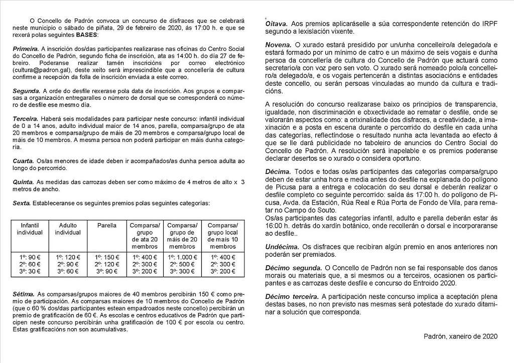 Entroido en Padrón