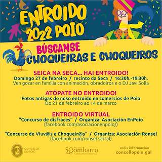 Fechas, información, programa, cartel, imágenes, mapa y ubicación de Entroido  en  Poio