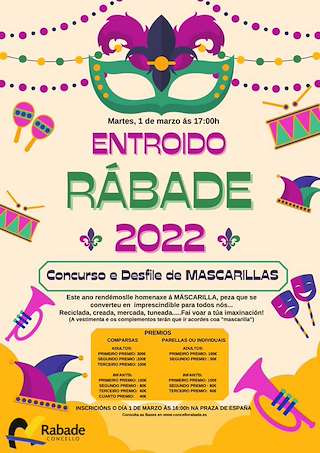 Fechas, información, programa, cartel, imágenes, mapa y ubicación de Entroido  en  Rábade