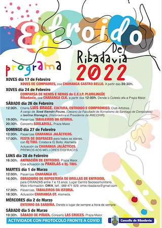Fechas, información, programa, cartel, imágenes, mapa y ubicación de Entroido  en  Ribadavia
