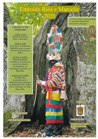 Fechas, información, programa, cartel, imágenes, mapa y ubicación de Entroido  en  Riós