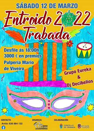 Fechas, información, programa, cartel, imágenes, mapa y ubicación de Entroido  en  Trabada