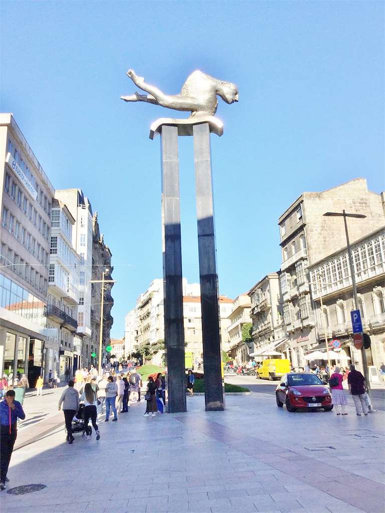 Escultura "O Sireno" en Vigo