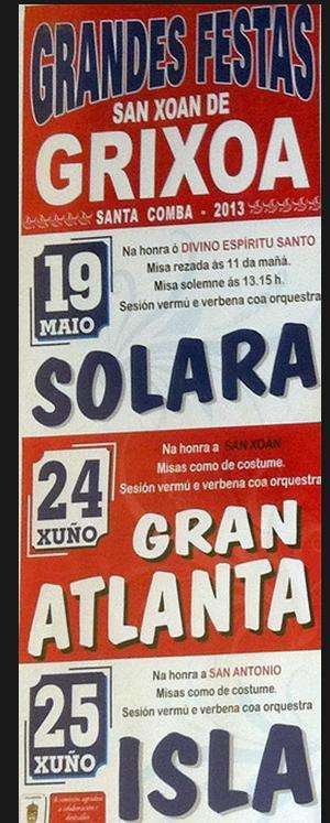 Fechas, información, programa, cartel, imágenes, mapa y ubicación de Espíritu Santo de San Xoán de Grixoa  en  Santa Comba