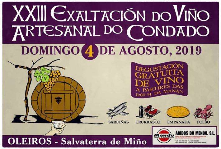 XXV Exaltación do Viño Artesanal do Condado en Salvaterra do Miño