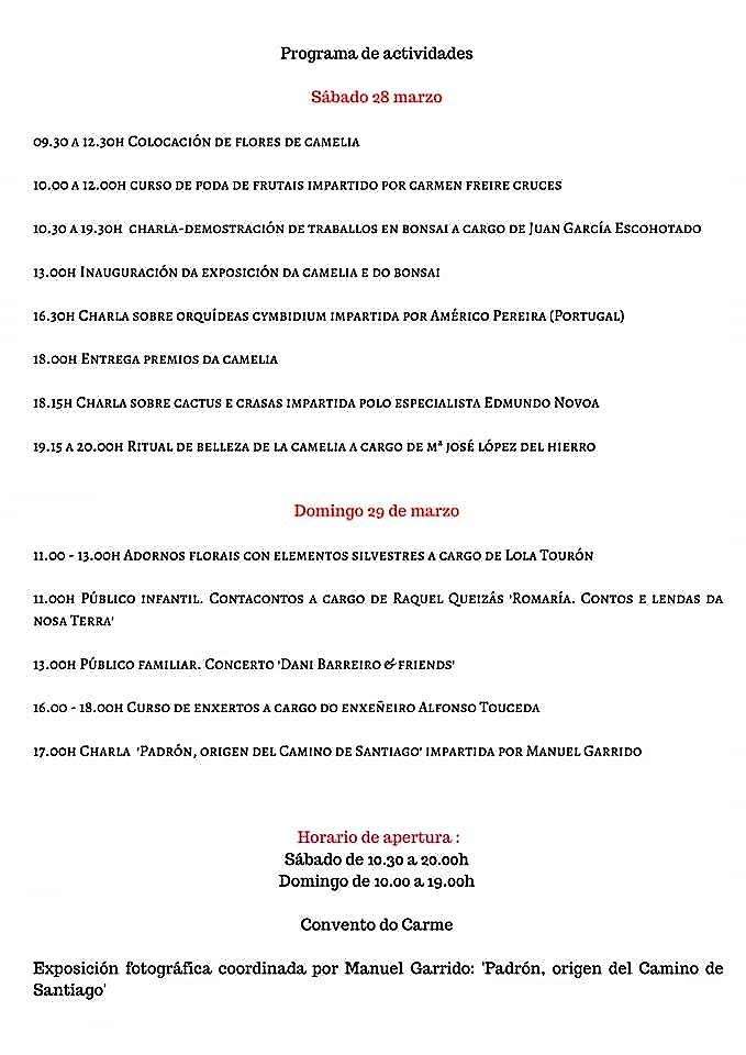VIII Exposición da Camelia e do Bonsai en Padrón