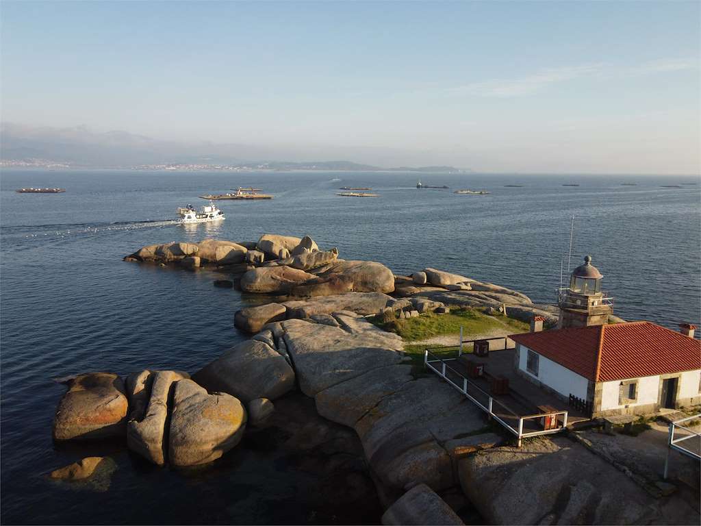 Faro de Punta Cabalo en Illa de Arousa