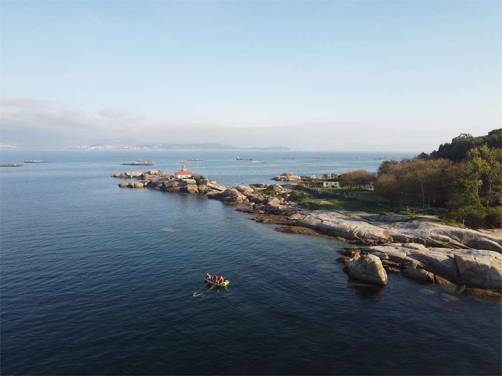 Faro de Punta Cabalo en Illa de Arousa