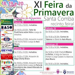 Fechas, información, programa, cartel, imágenes, mapa y ubicación de XIII Feira da Primavera  en  Santa Comba