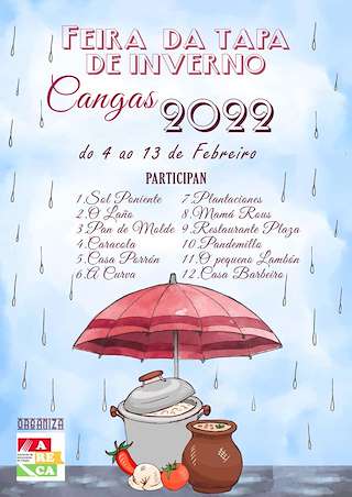Fechas, información, programa, cartel, imágenes, mapa y ubicación de Feira da Tapa de Inverno   en  Cangas